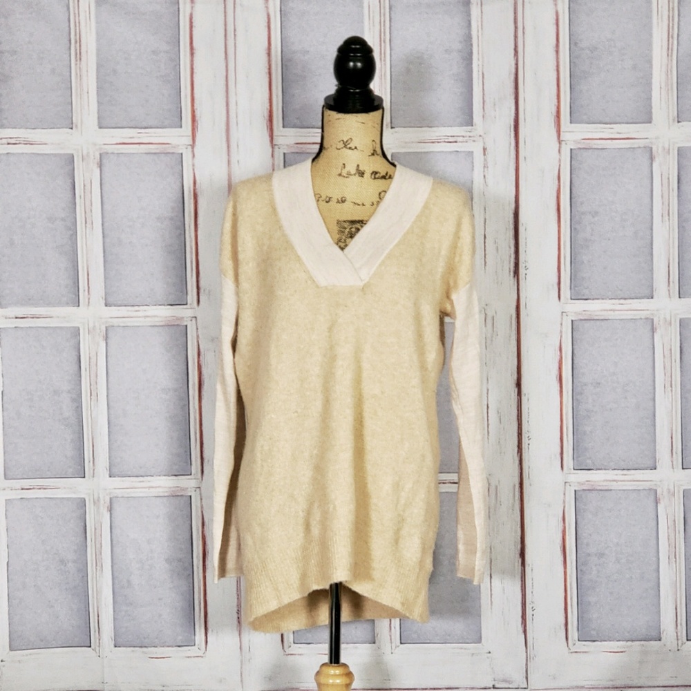 Anthropologie moth colorblock sweater size MED - Picture 2 of 8